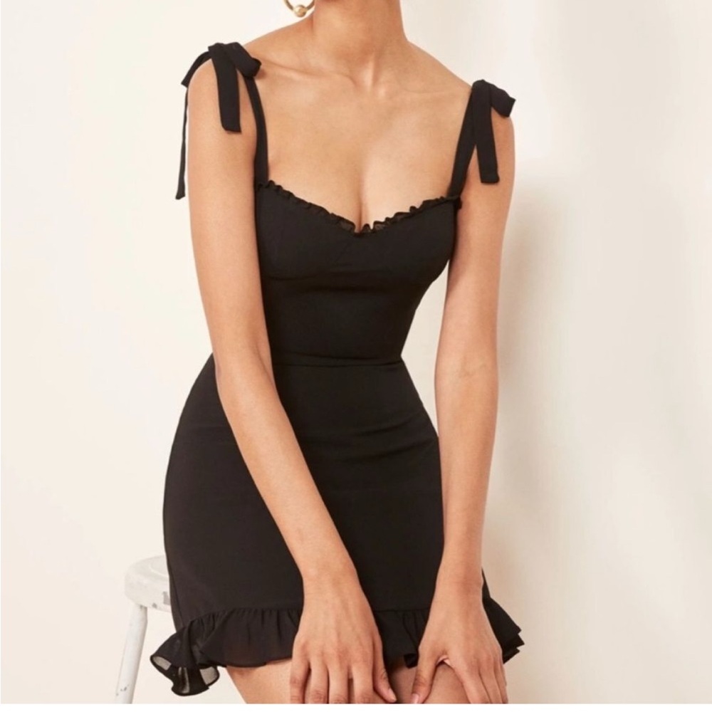 Reformation Christine Dress (Black) (size 2)